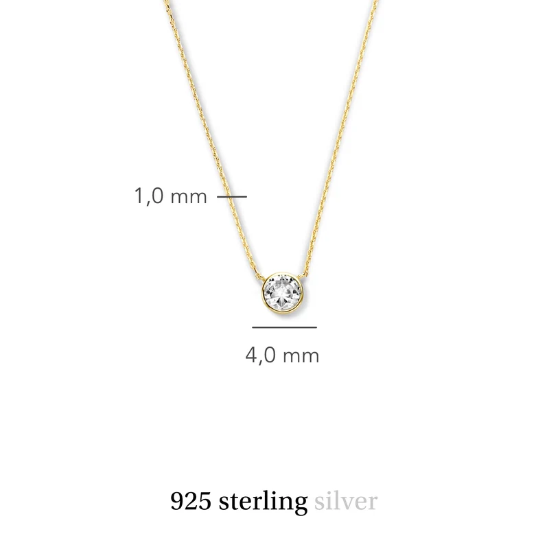 Violet Hamden Venus Collier en Argent 925 Sterling Plaqué Or avec Pierre de Naissance VH340010-MAY