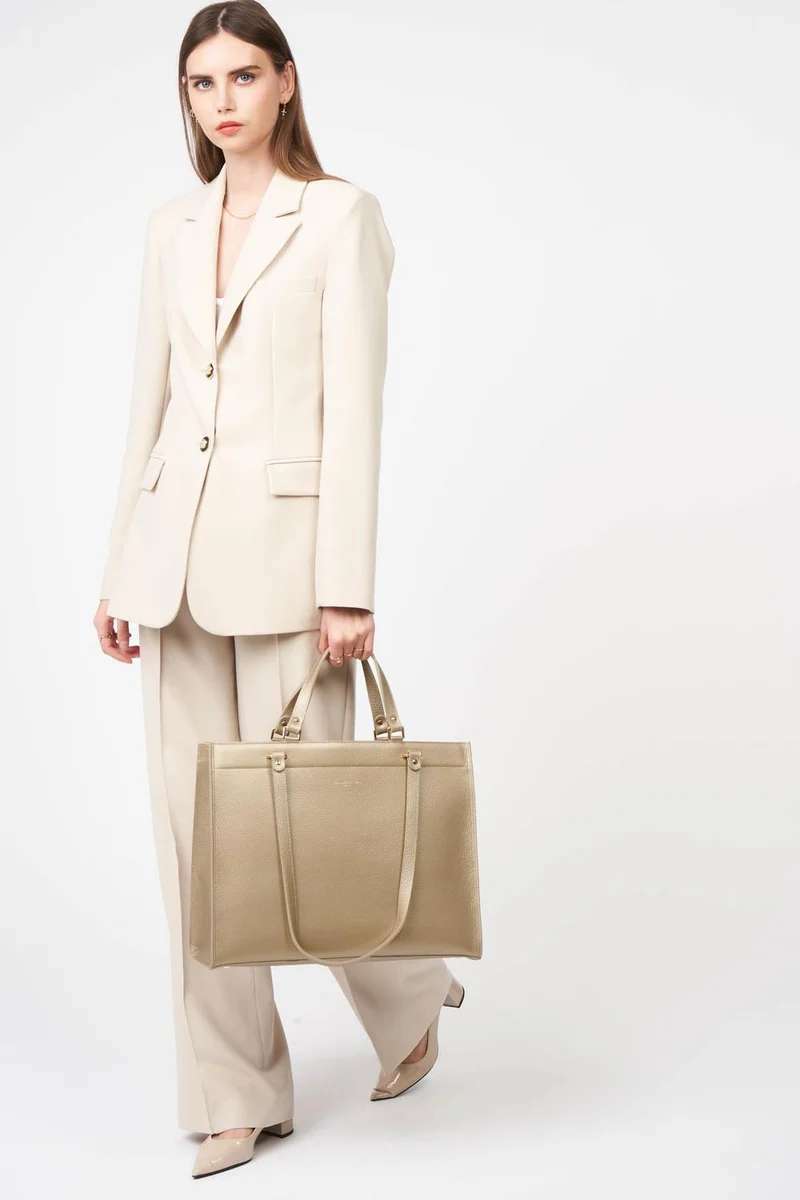 Très grand sac cabas épaule - Foulonné Double DAILY