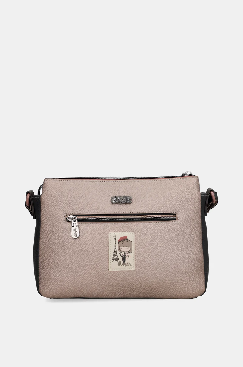 Sac bandoulière à motifs 3 compartiments Parisian