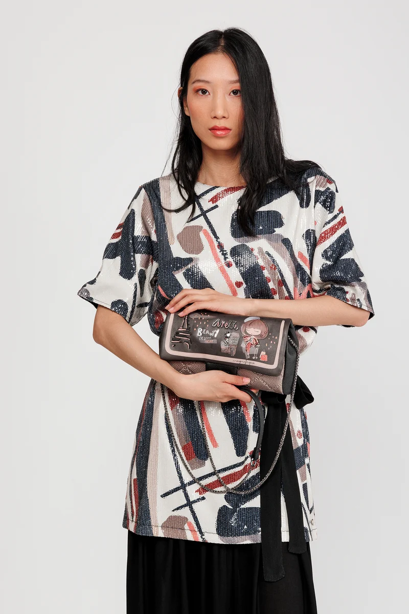 Sac bandoulière avec fermeture à rabat Mademoiselle