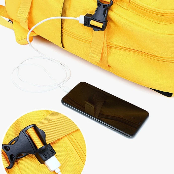 Sac à dos collégien avec poche et chargeur USB