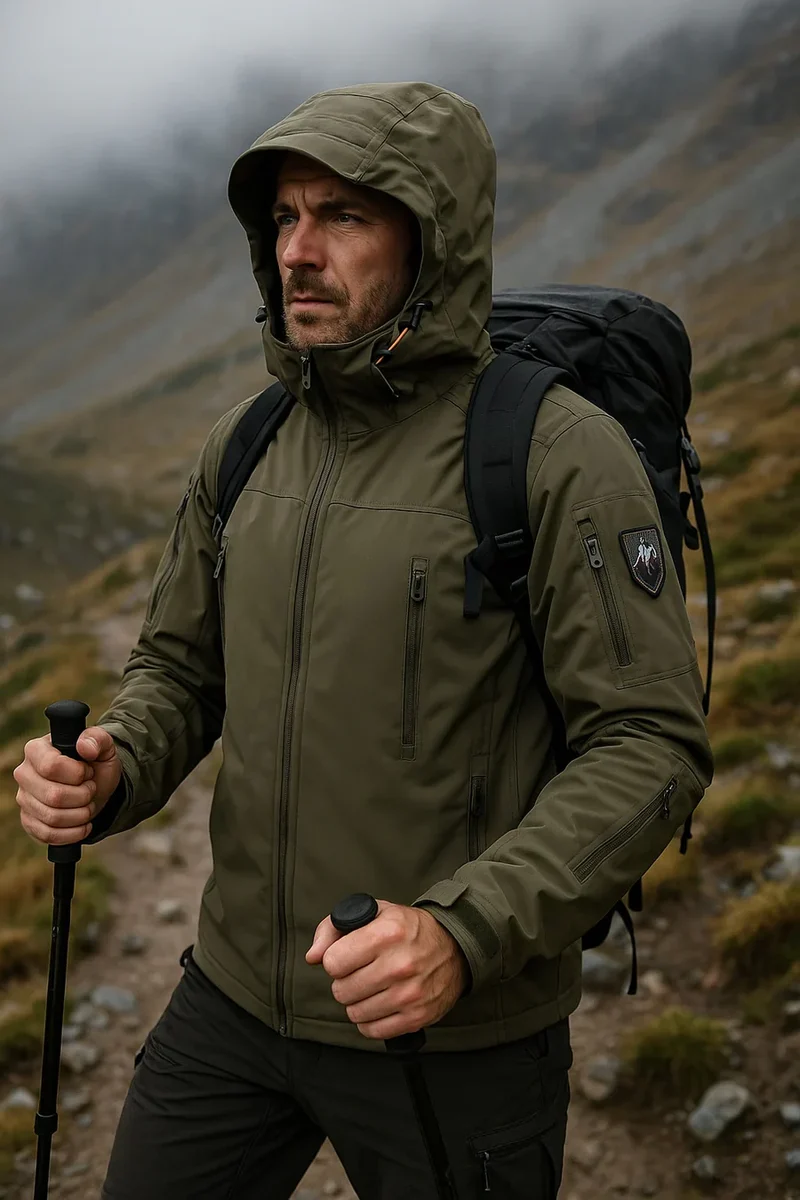 Veste Randonnée Imperméable | Doublure Polaire Respirante