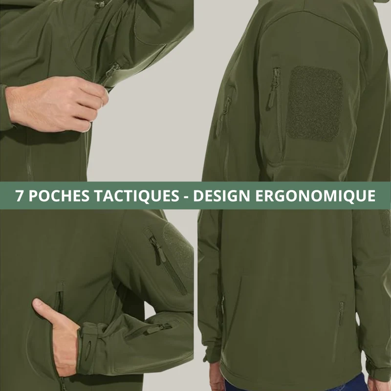 Veste Randonnée Imperméable | Doublure Polaire Respirante