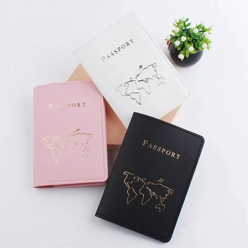 Étui Passeport Personnalisé | Motif Carte du Monde