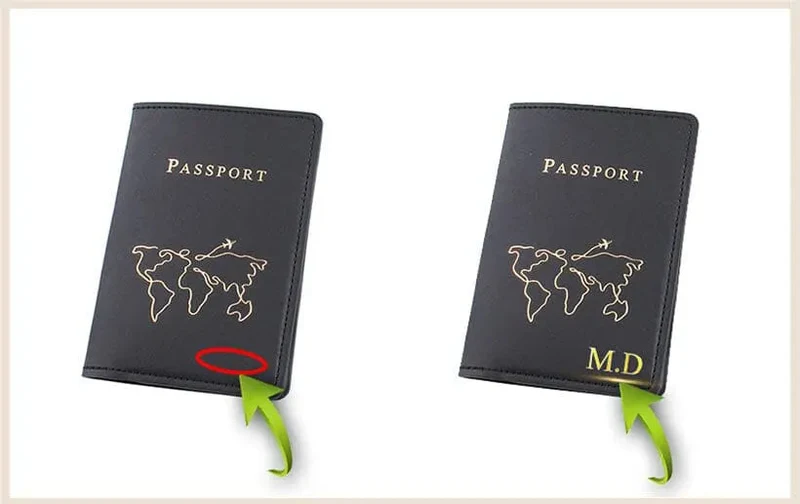 Étui Passeport Personnalisé | Motif Carte du Monde
