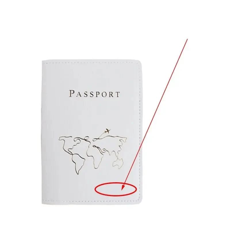 Étui Passeport Personnalisé | Motif Carte du Monde