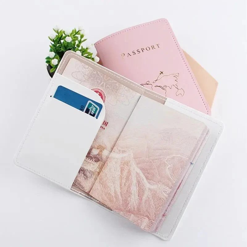 Étui Passeport Personnalisé | Motif Carte du Monde