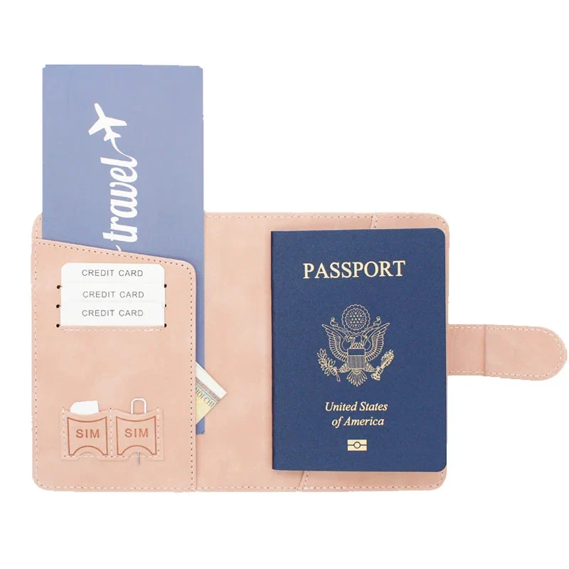 Étui Passeport Personnalisé | Emplacements Cartes et Billets