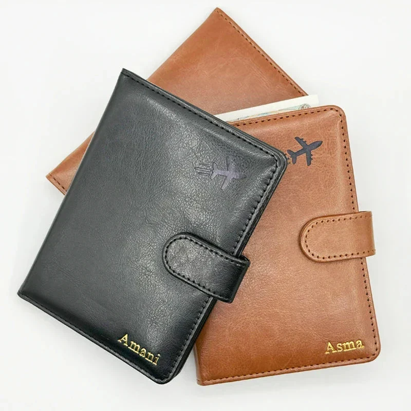 Étui Passeport Personnalisé Vintage | Fermeture Magnétique Pratique