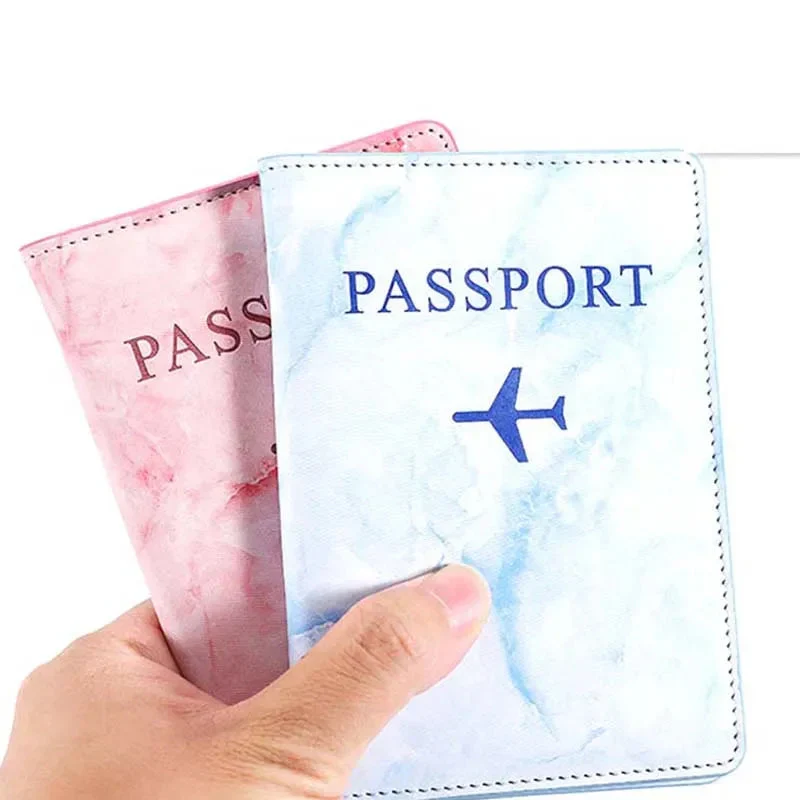 Étui Passeport Marbre Avion | Protection Style Sophistiqué