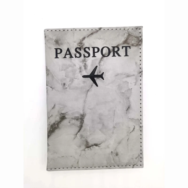 Étui Passeport Marbre Avion | Protection Style Sophistiqué