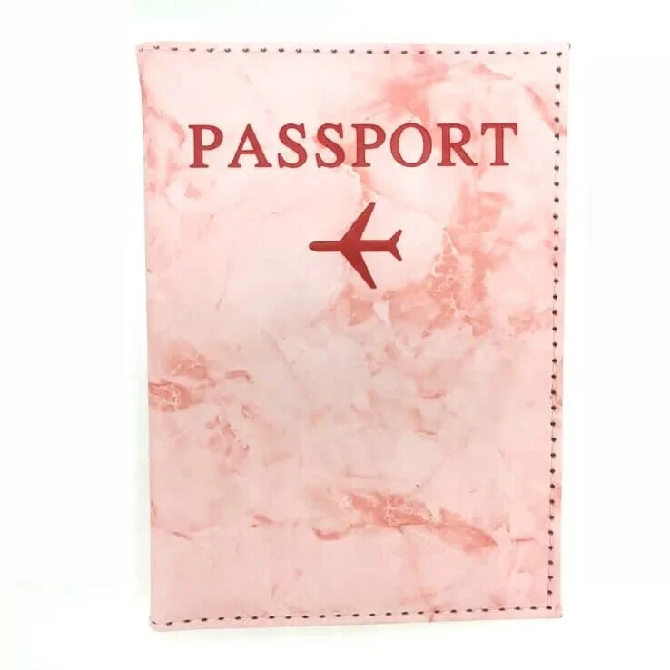 Étui Passeport Marbre Avion | Protection Style Sophistiqué