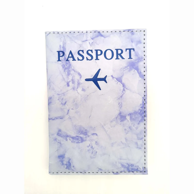 Étui Passeport Marbre Avion | Protection Style Sophistiqué