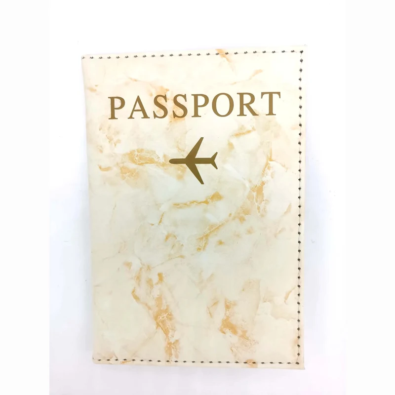 Étui Passeport Marbre Avion | Protection Style Sophistiqué