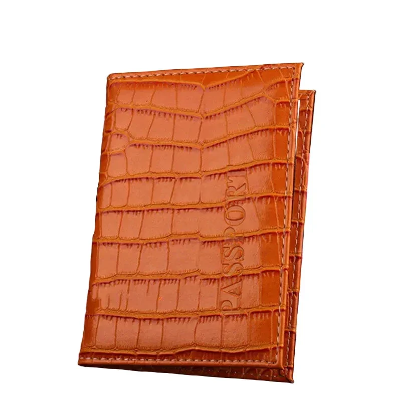 Étui Passeport Cuir Croco | Protection Anti-Rayures Compacte
