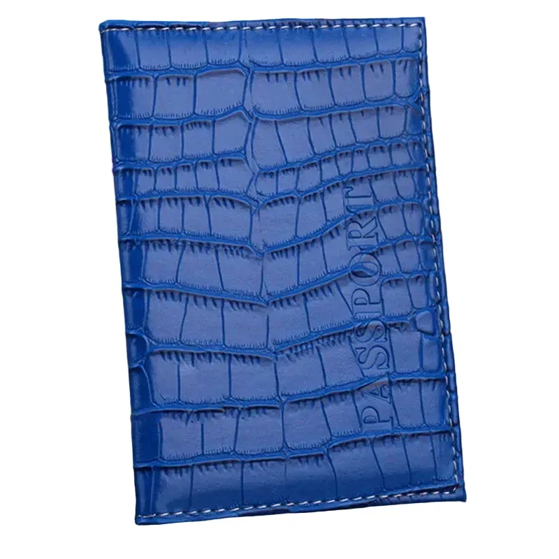 Étui Passeport Cuir Croco | Protection Anti-Rayures Compacte