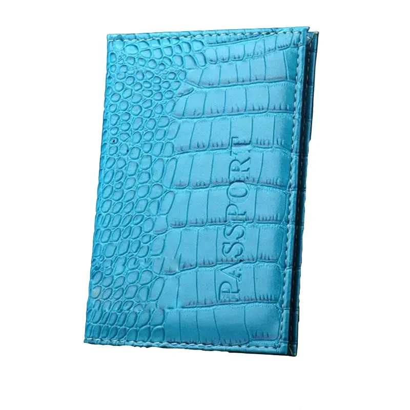 Étui Passeport Cuir Croco | Protection Anti-Rayures Compacte
