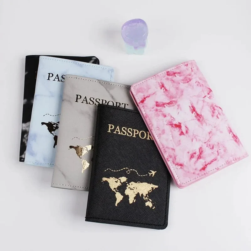 Étui Passeport Carte du Monde | Protection Pu Anti-Plis