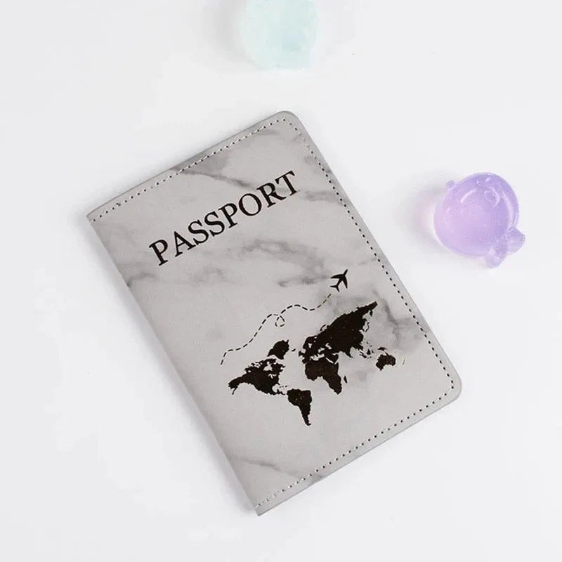 Étui Passeport Carte du Monde | Protection Pu Anti-Plis