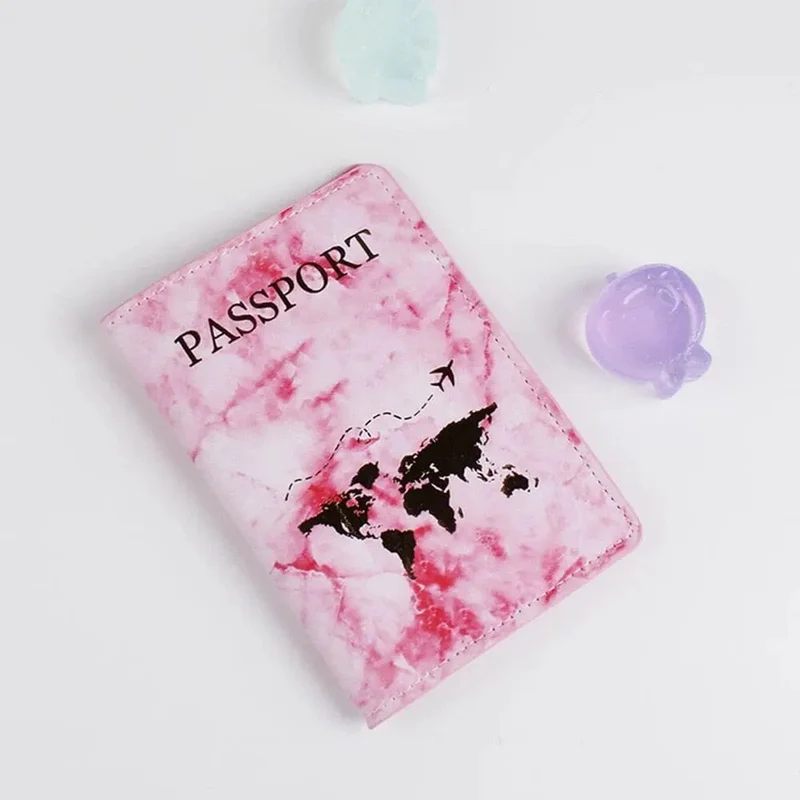 Étui Passeport Carte du Monde | Protection Pu Anti-Plis