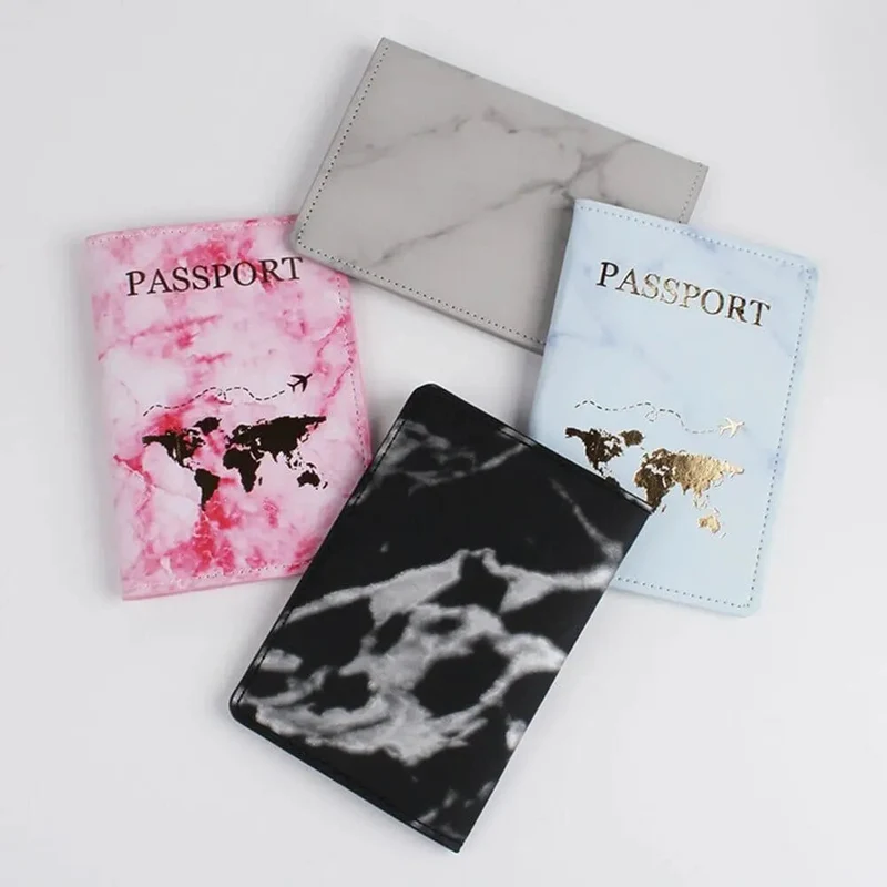 Étui Passeport Carte du Monde | Protection Pu Anti-Plis