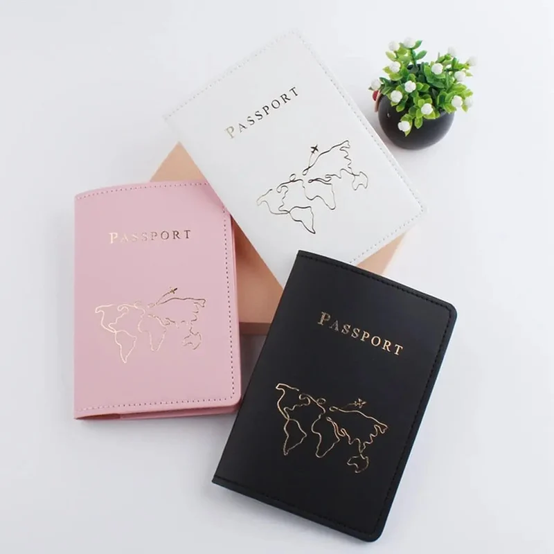 Étui Passeport Carte du Monde | Protection Minimaliste Voyage