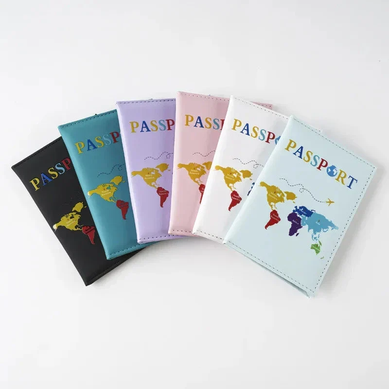 Étui Passeport Carte du Monde | Protection Légère et Stylée
