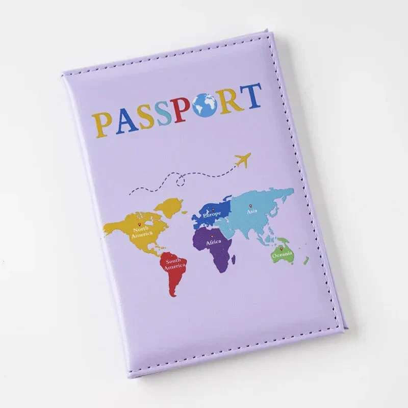 Étui Passeport Carte du Monde | Protection Légère et Stylée
