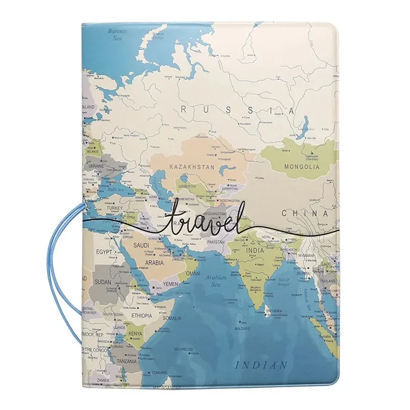 Étui Passeport Carte du Monde | Protection Anti-Plis Pratique