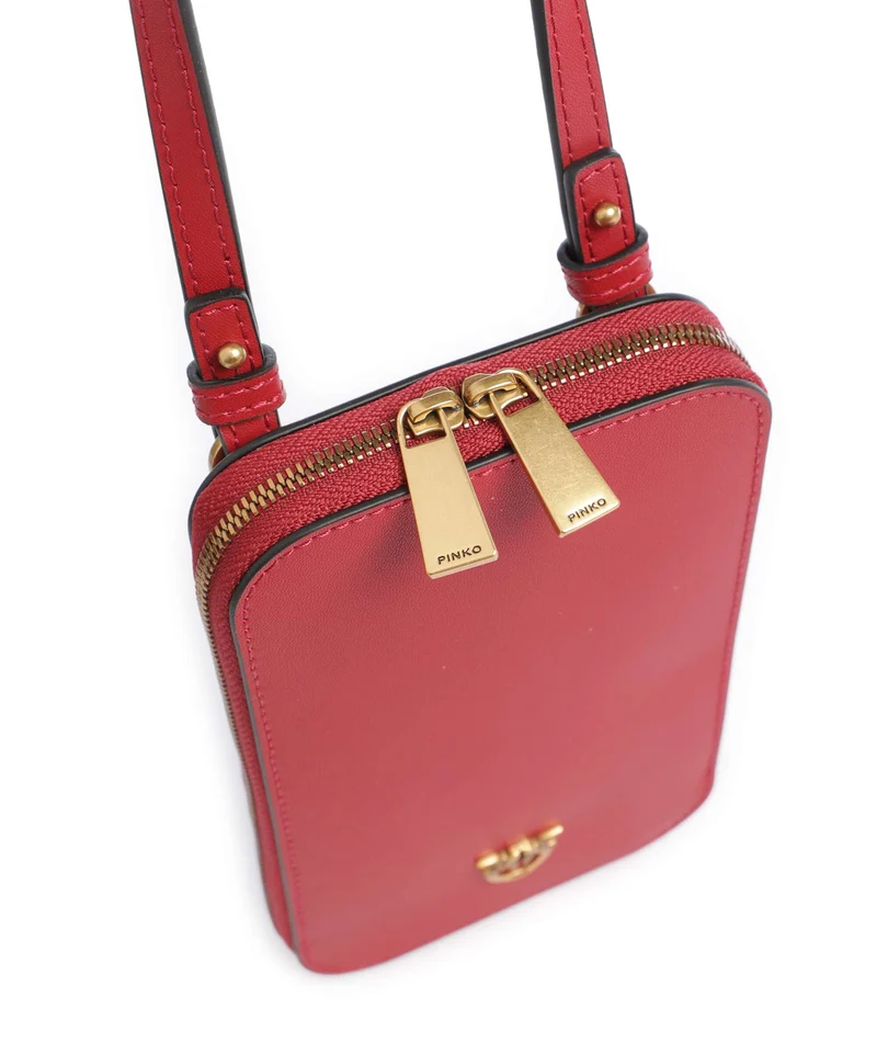 Pinko Pochette telephone rosso rio/antique gold