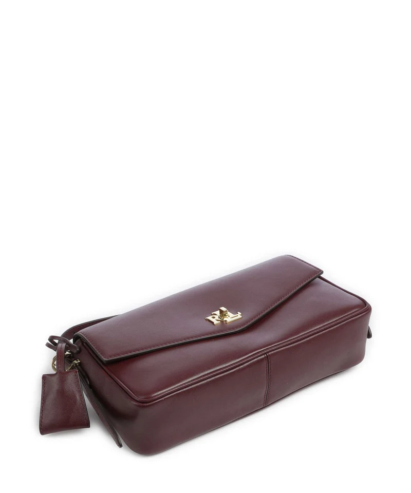 Lauren Ralph Lauren Farrah Medium Sac porté épaule dark garnet