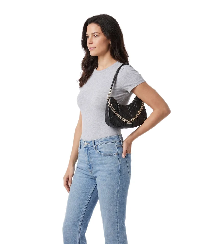 Steve Madden BSLOANE Sac porté épaule black/gold