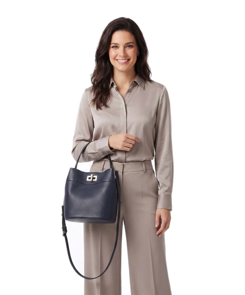 Furla Amelia M Sac seau ink blue