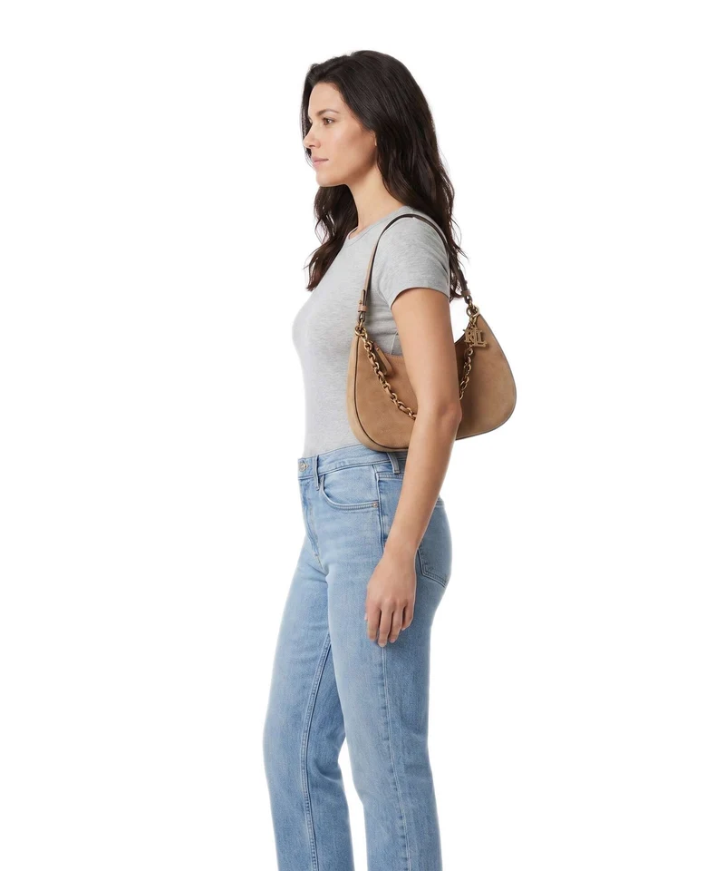 Lauren Ralph Lauren Marcy Medium Sac porté épaule camel