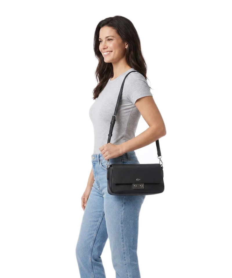Lacoste Daily City Sac porté épaule noir
