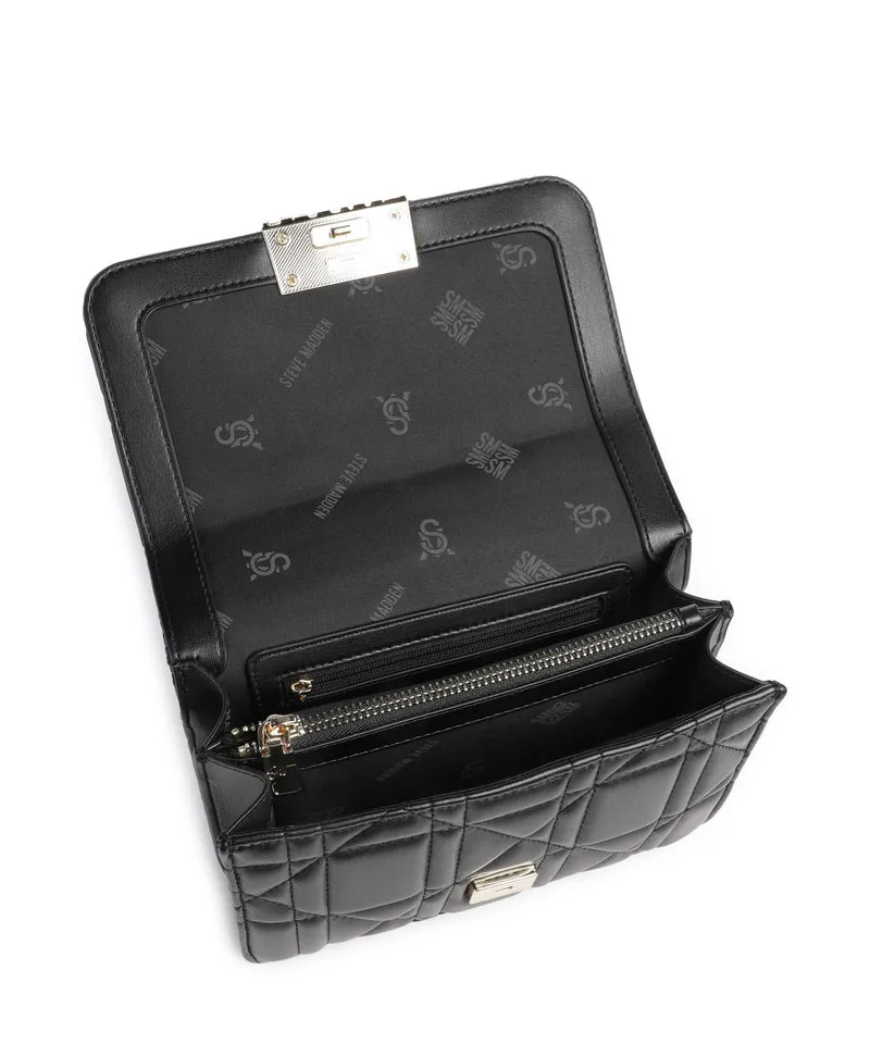 Steve Madden BELVIRA Sac porté épaule black/gold