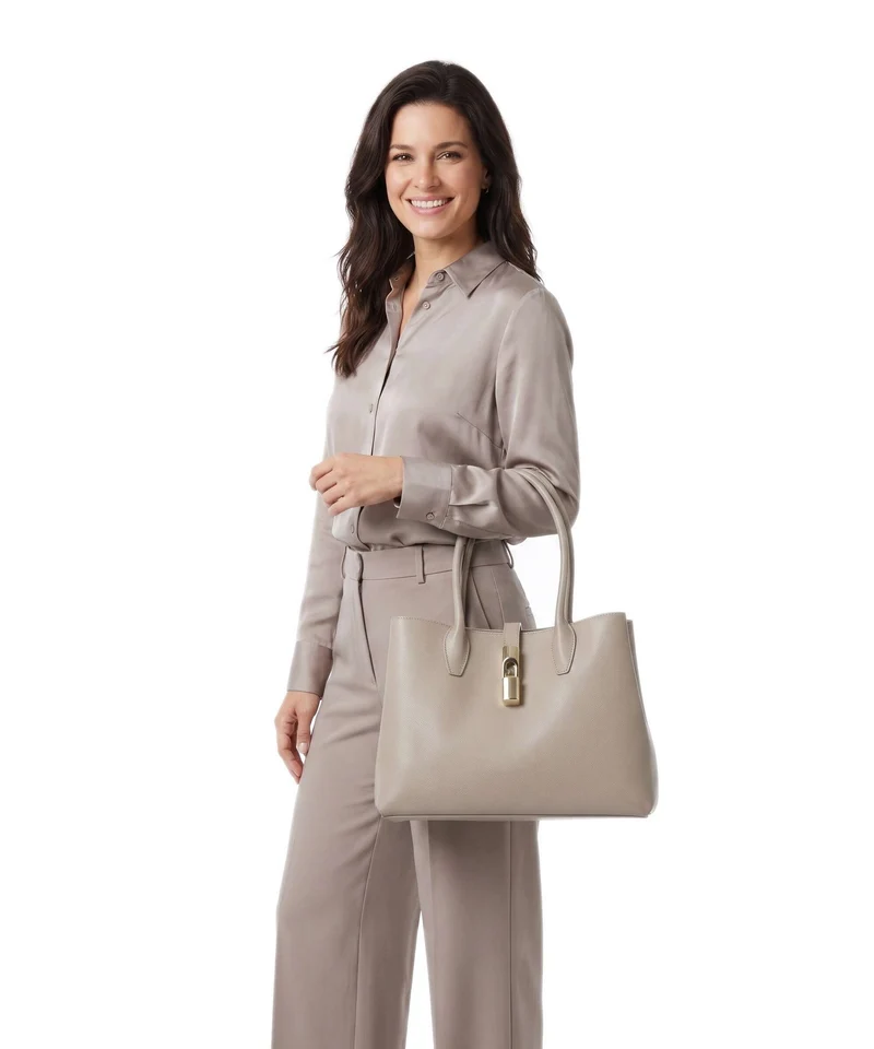 Furla Goccia M Cabas linen