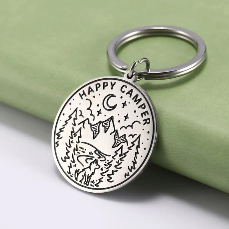 Porte Clé pour Fan de Camping
