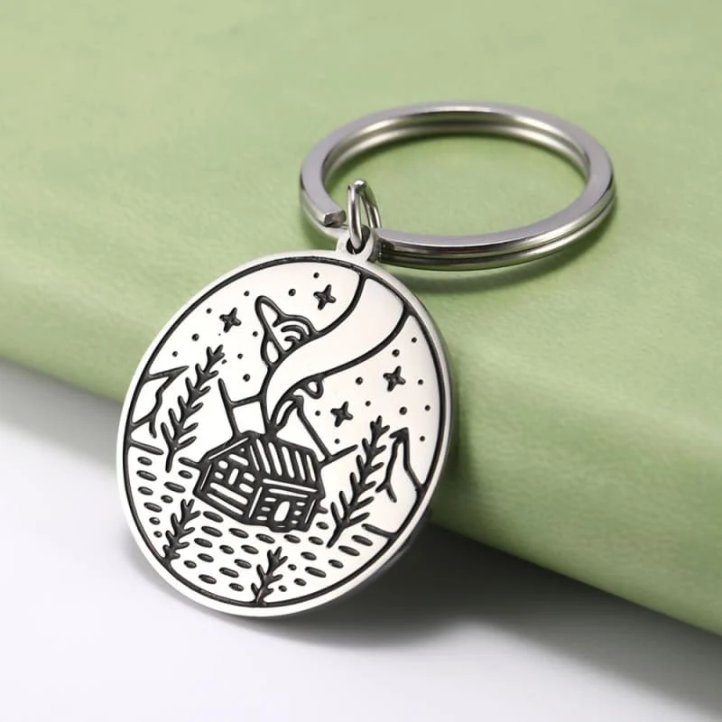 Porte Clé pour Fan de Camping
