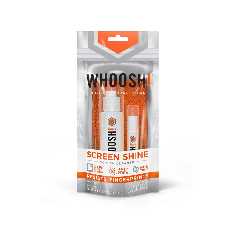 Ensemble Double bouteille 100ml + 8ml avec linge microfibre