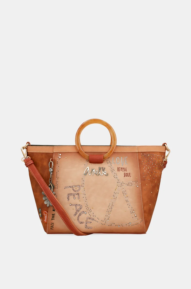 Sac bandoulière anses arrondies Flowers