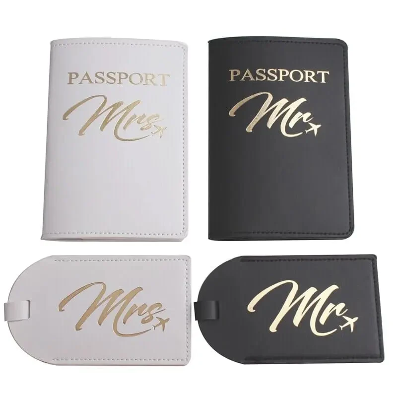 Protège-Passeports Couple Mr & Mrs | Idéal Voyage Noces et Cadeau