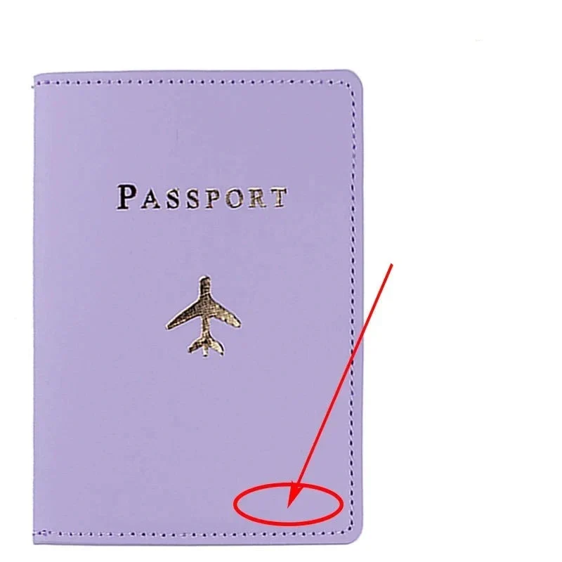 Protège-Passeport Personnalisé Avion | Initiales Dorées Raffinées