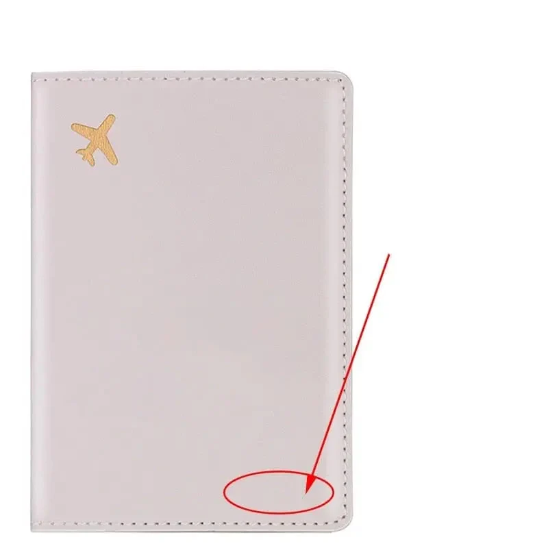 Protège-Passeport Personnalisé Avion Doré | Protection Robuste et Unique
