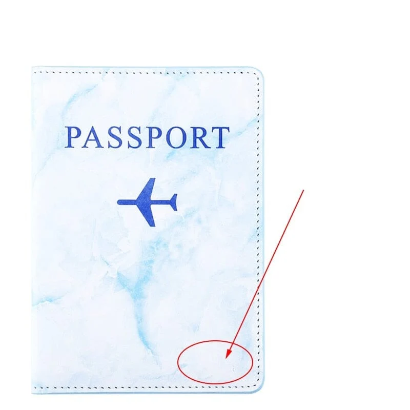 Protège Passeport Personnalisé Marbre | Gravure Prénom Unique