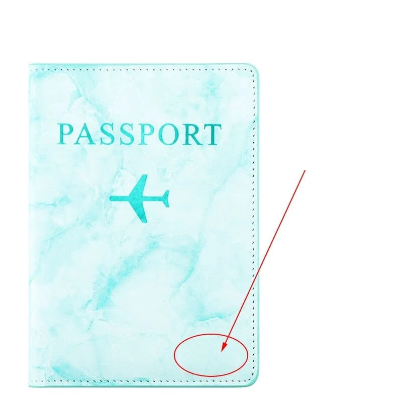 Protège Passeport Personnalisé Marbre | Gravure Prénom Unique