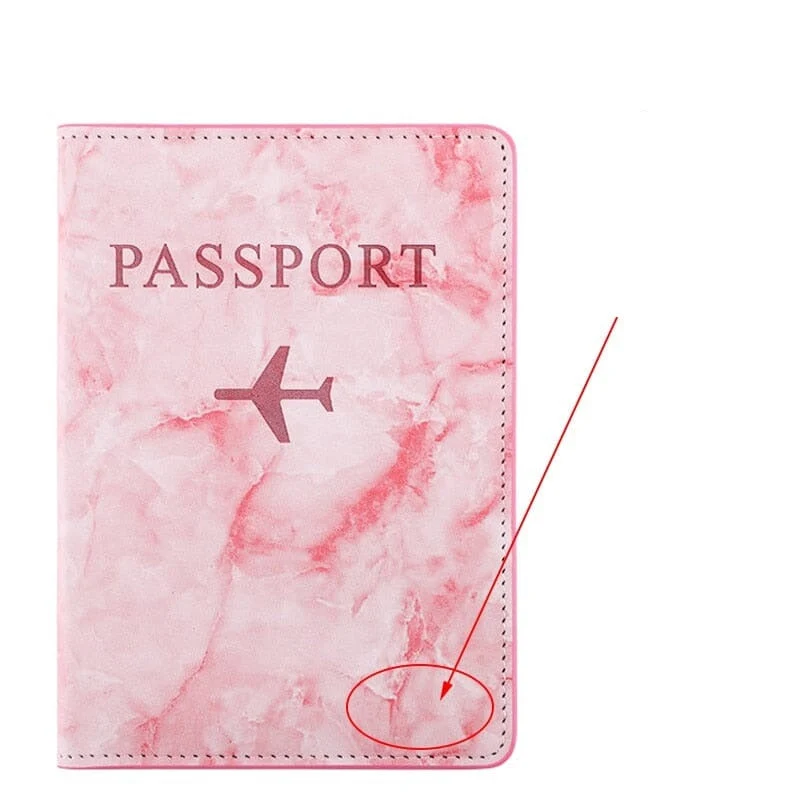 Protège Passeport Personnalisé Marbre | Gravure Prénom Unique