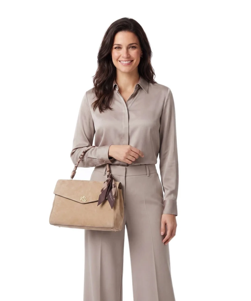 Lauren Ralph Lauren Farrah Medium Sac à main camel/urban bltng/camel multi