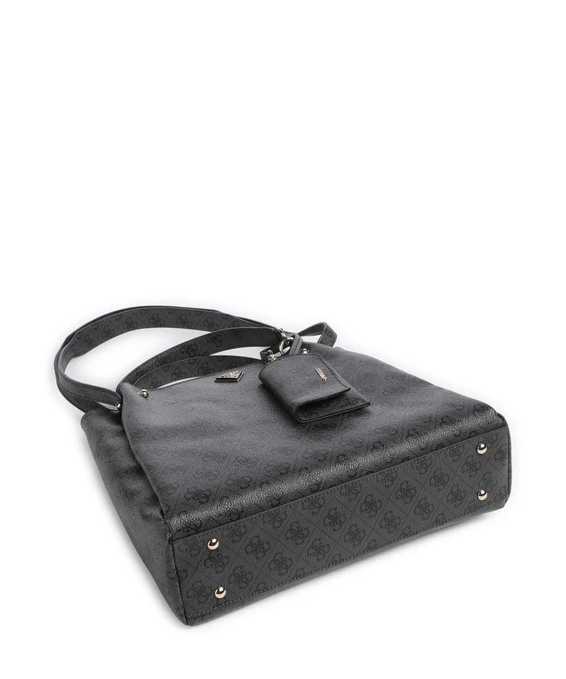 Guess Lorella Girlfriend Logo Sac à main coal logo