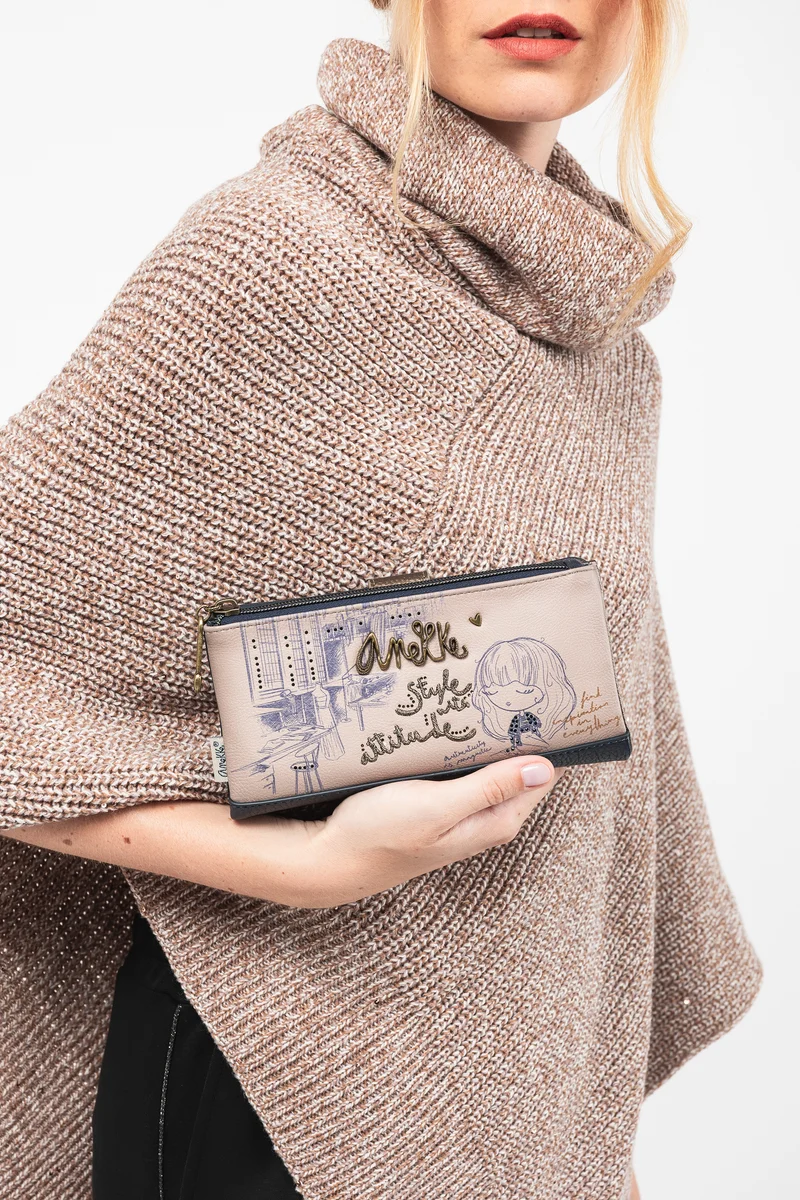 Portefeuille souple RFID grand Studio